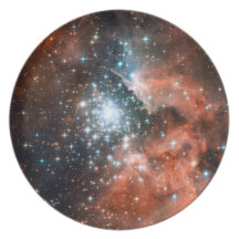 Giant Nebula Star Cluster Space Party Plate