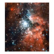 Giant Nebula Star Cluster Space Photograph