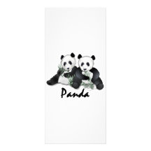Giant Panda Bears Custom Rack Card