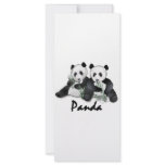 Giant Panda Bears rack cards