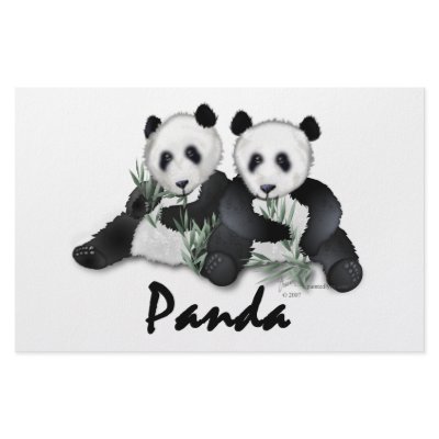 Giant Panda Bears Stationery by Paintedlynx
