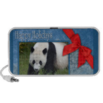 Giant Panda or Baby Panda Christmas Doodle Speaker