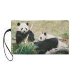 Giant Pandas Bagettes Bag Wristlet Purse