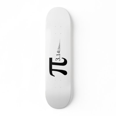 Giant "Pi" Symbol & 3.14... Skate Decks by abbeyz71