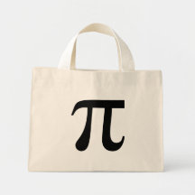 Giant "Pi" Symbol Tote Bags