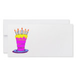 Giant Pink Birthday Cake Customized Photo Card