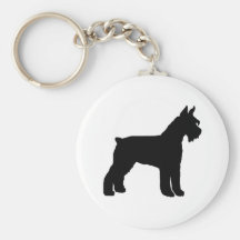 Giant Schnauzer (black) Keychains