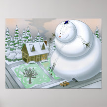 Giant Snowman Poster