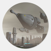 Giant Spacecraft Arrival 2 Sticker