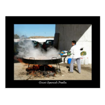 Giant Spanish Paella postcard