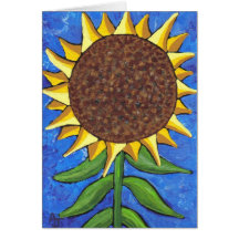 Giant Sunflower - greeting card