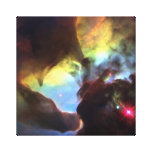 Giant twister in the Lagoon Nebula Stretched Canvas Print