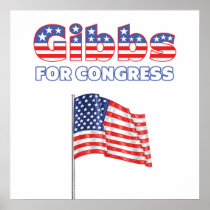 Gibbs for Congress Patriotic American Flag Posters