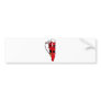 Gibraltar Flag map GI Bumper Stickers