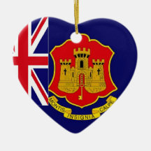 Gibraltar Flag ornament