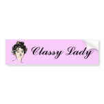 Gibson Girl Head Designs Bumper Sticker
