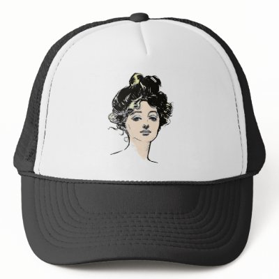Gibson Girl Head Designs Hats by babyjanes