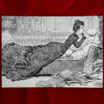 Gibson Girl Reading a Book Post Card