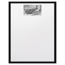 Gibson Girl Reading Letterhead Template