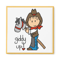 Giddy Up Cowboy T shirts and Gifts Fridge Magnet