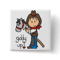 Giddy Up Cowboy Tshirts and Gifts Buttons
