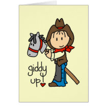 Giddy Up Cowboy Tshirts and Gifts Cards