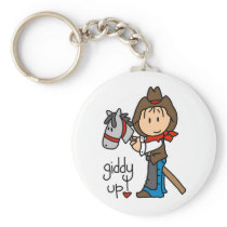 Giddy Up Cowboy Tshirts and Gifts Key Chain