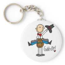 Giddy Up Cowboy Tshirts and gifts Key Chains