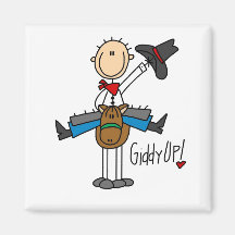 Giddy Up Cowboy Tshirts and gifts Magnet