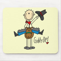 Giddy Up Cowboy Tshirts and gifts Mousepad