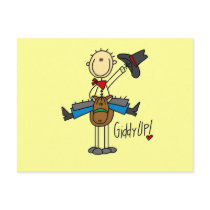 Giddy Up Cowboy Tshirts and gifts Post Card