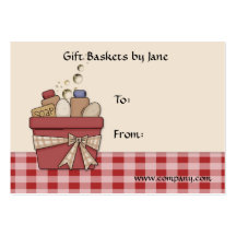 Gift Basket Tag Business Card