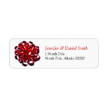 Gift Bow Christmas Card Mailing Label Sticker labels