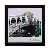 Gift Box - Rialto Bridge Colour on white