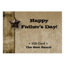 Gift Card Beige Denim Texas Star Business Cards
