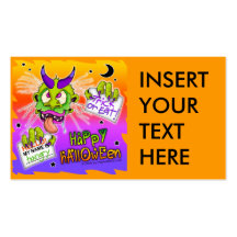 Gift Card, Business Card, Tag  - HALLOWEEN BOOGEYM