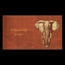 Gift Card Safari Elephant business cards