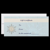 Gift Certificate-Christmas-Business Rack Card rack cards