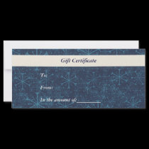 Gift Certificate-Christmas-Business Rack Card rack cards