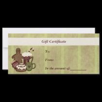 Gift Certificate-Christmas-Business Rack Card rack cards