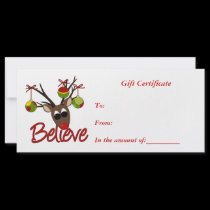 Gift Certificate-Christmas-Business Rack Card rack cards
