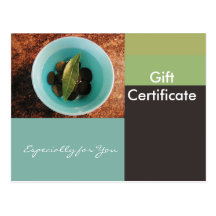 Gift Certificate Template-Flat-Geometric Bowl Postcards