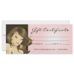 Gift Certificates Hair Salon Pretty Woman Pink