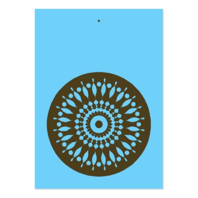 Gift Tag - Blue & Brown Business Card by janettetsmith