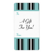 Gift Tag Label Template To/From Customizable