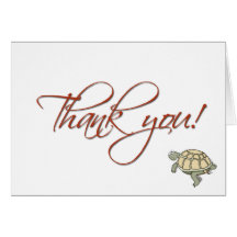gift thank you turtle card