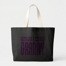 Gifts for Cool Grandmas Pink Worlds Coolest Granny Canvas Bag