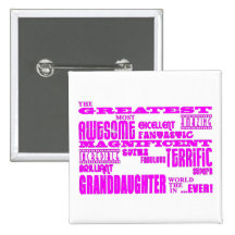 Gifts for Granddaughters : Greatest Granddaughter Pins