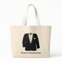 GIFTS FOR GROOM'S OR BLACK TIE EVENTS CANVAS BAGS