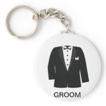GIFTS FOR GROOM'S OR BLACK TIE EVENTS KEY CHAINS